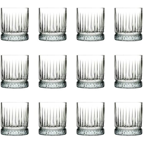Whiskygläser, Whiskybecher - Elysia, 12er-Set, Stilvolle Gläser für Whisky & mehr, 355 ml