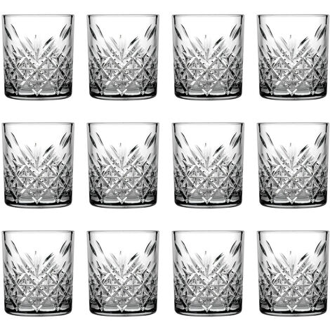 Whiskygläser, Whiskybecher - Timeless, 12er-Set, Stilvolle Gläser für Whisky & mehr, 205ml