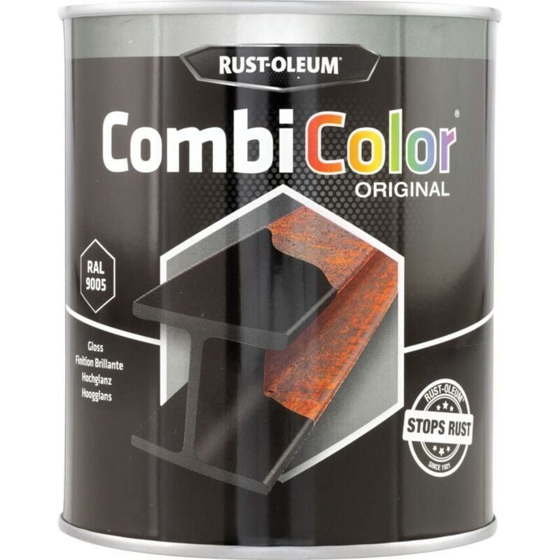 Rust-oleum - 7379 Combicolor Black Metal Paint - 750ML - Black