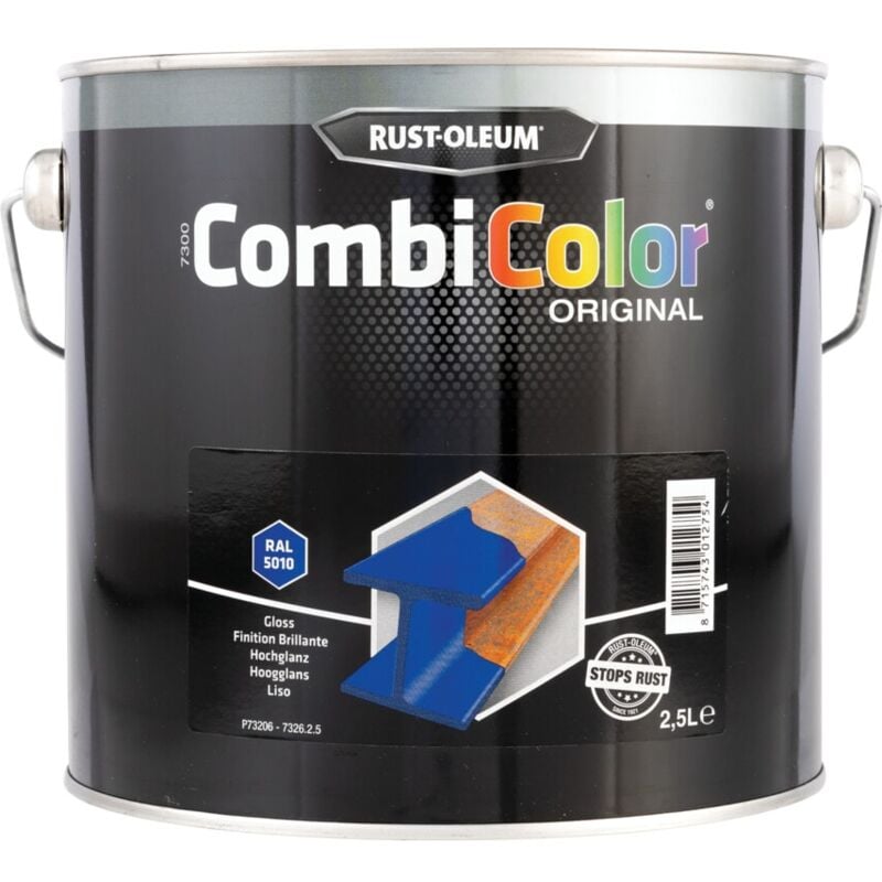 Rust-oleum - 7326 Combicolor Gentian Blue Metal Paint - 2.5LTR