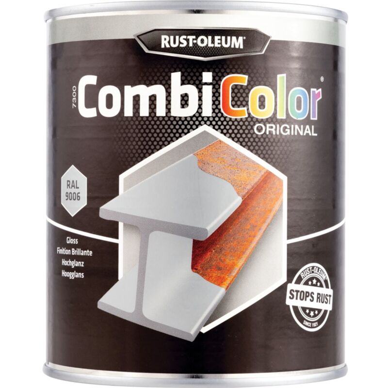 Rust-oleum - 7315 Combicolor Aluminium Metal Paint - 750ML - Grey Silver