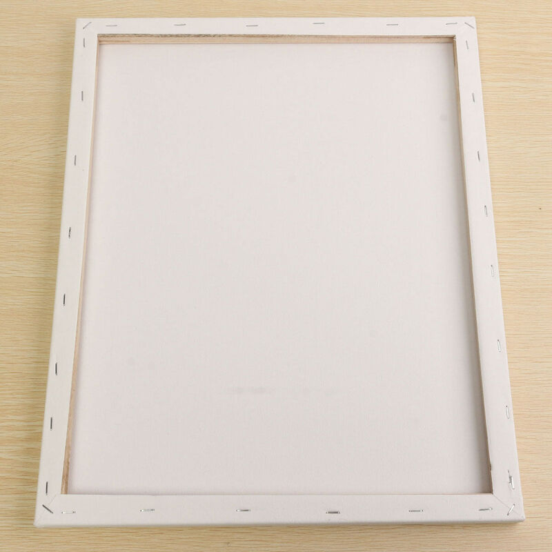 White Artist's Painting Stretched Canvas Painting Simple Canvas Frame Wood Frame (40x50cm)