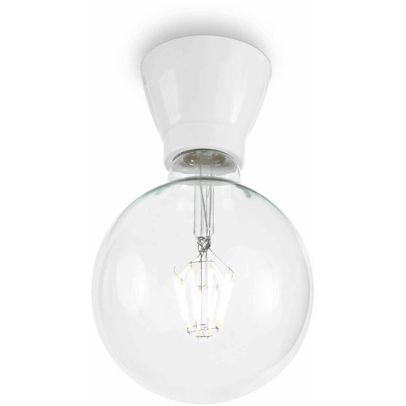 White ceiling light WINERY 1 bulb