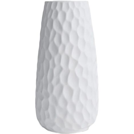 White Ceramic Vase Flower Vase for Home Decor Modern Minimalist Table Vase Pampa Vase for Home, Party, Wedding Centerpiece (B)