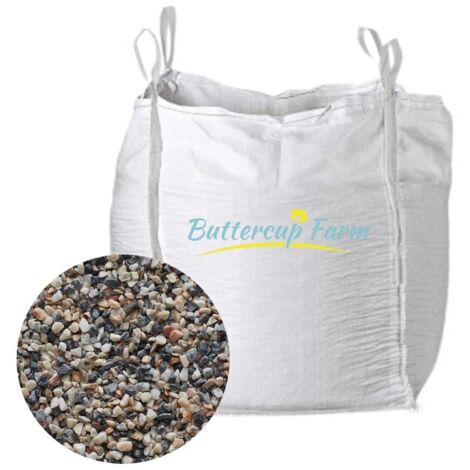 White / Coral Pebbles 16-32 mm - Premium Aggregate Bulk Bag - 850 kg