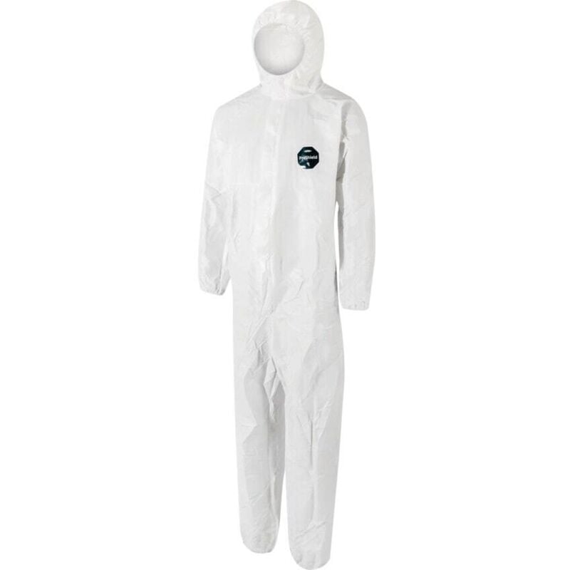 White Coveralls Hooded (l) - Dupont