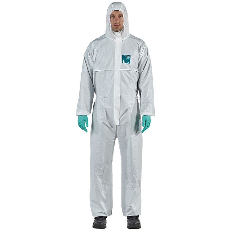 Ansell - White Coveralls Hooded Size (XL)