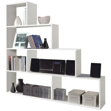 White Cube Design Trennwand Bücherregal cm 145 x 29 x 145 h
