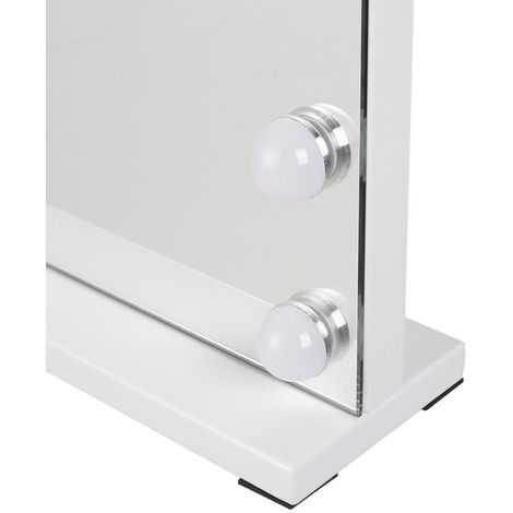 White Dimmable Hollywood LED Makeup Vanity Mirror