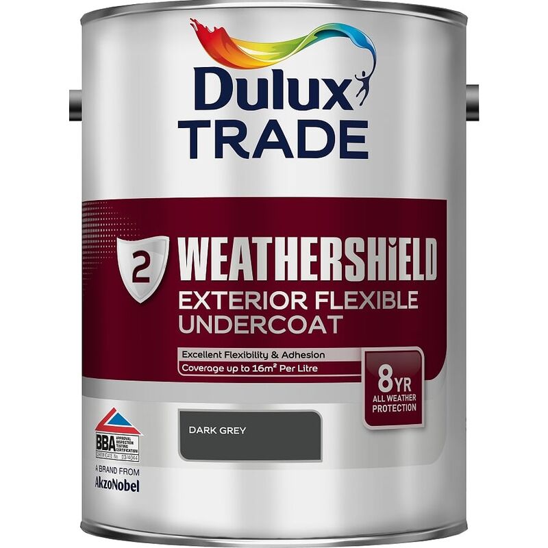 Dulux Valentine - Dulux Trade Weathershield Undercoat Dark Grey 5L