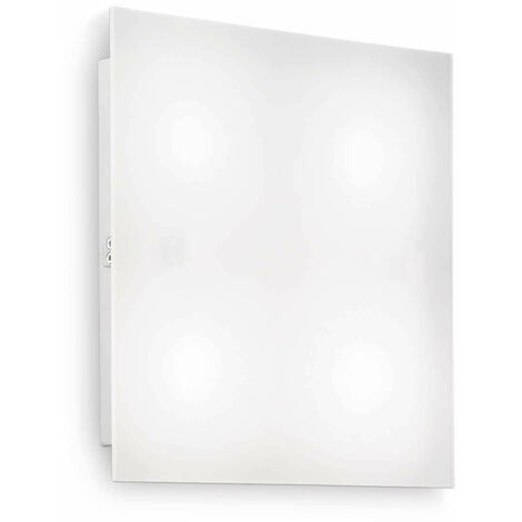 main image of "White FLAT ceiling light 1 bulb"