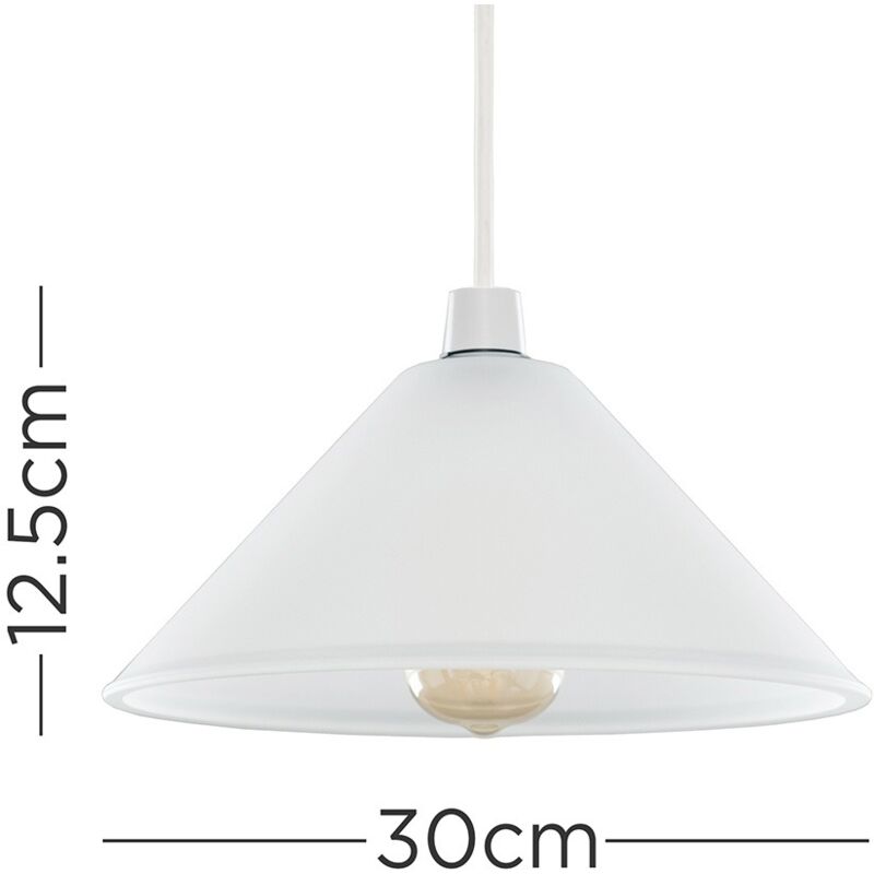White Frosted Glass Ceiling Light Shade 19693 - Frosted Glass Ceiling Pendant Light Shade