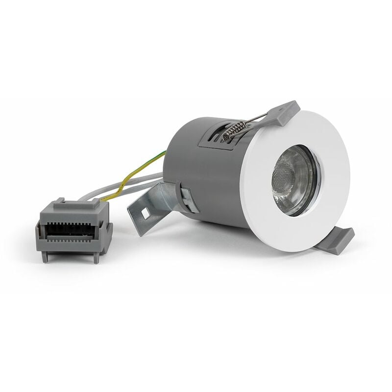 White GU10 Fire Rated Downlight - IP65 Se Home