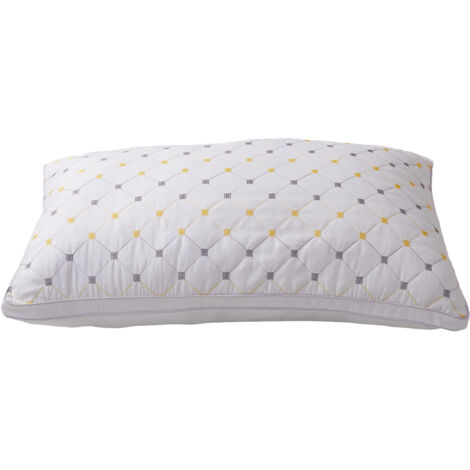 White Height-adjustable Comfortable Baby's Breath White Double-sided Pillow Core 74cm x 48cm x 14cm