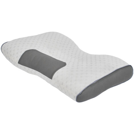 White High-quality Knitted Non-slumping Neck Pillow 66cm W x 40cm D