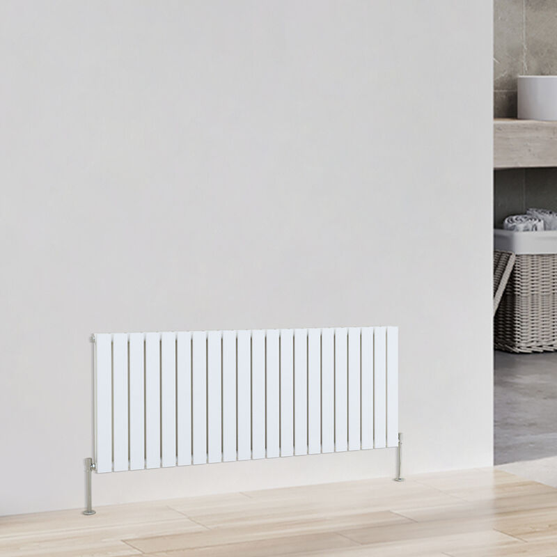 Image of White Horizontal Designer Radiator Flat Panel&hellip;