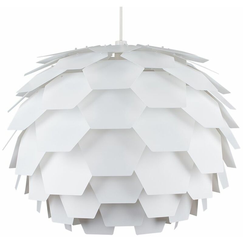 White Layered Artichoke Ceiling Pendant Light Shade