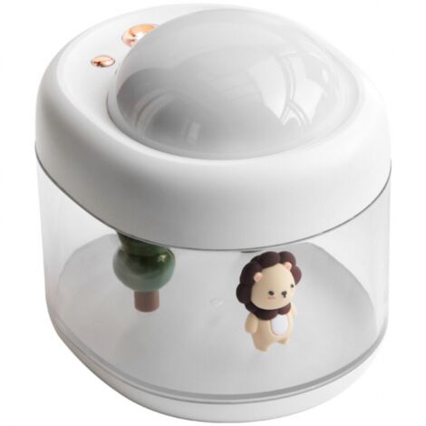 (White Lion) Humidificador de aire, humidificador de niebla silencioso ultrasónico de 500 ml, humidificador de aire para bebé con 2-7 horas de tiempo de trabajo, para el hogar, dormitorio, oficina