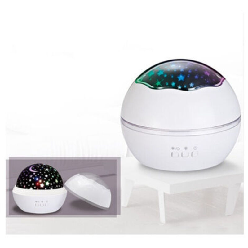 Image of White Night Light with Star Projector,&hellip;