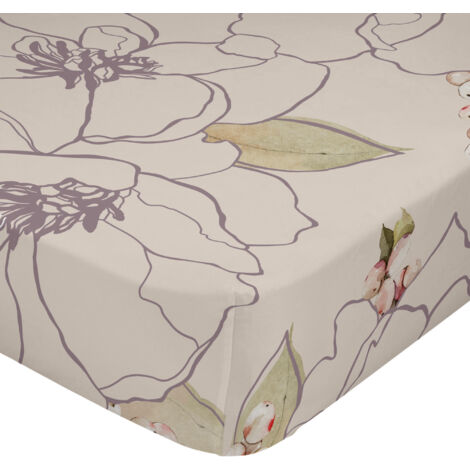 White peonies Bajera 180x200x32 cm (Cama 180)