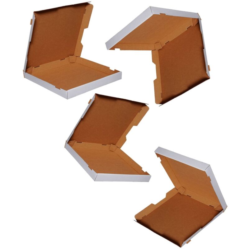 10 x 7" WHITE Plain Pizza Boxes