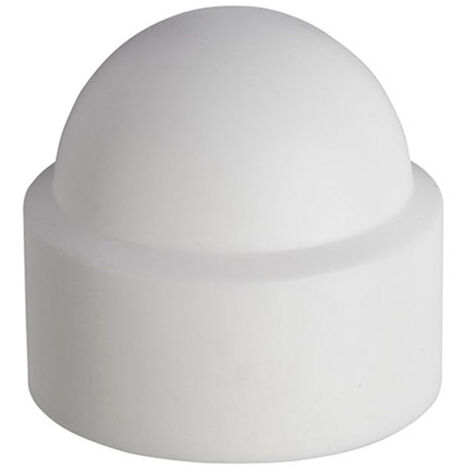 White Plastic Cover Cap M8 - Box of 100