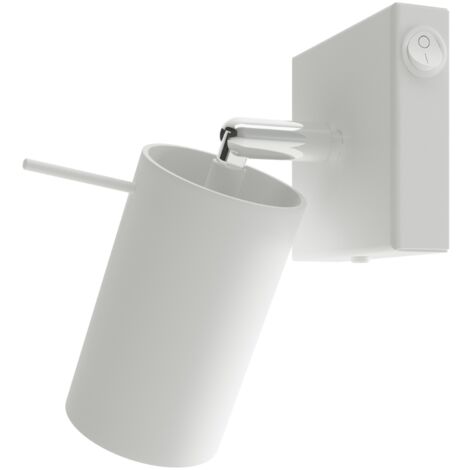 White RING wall lamp with switch