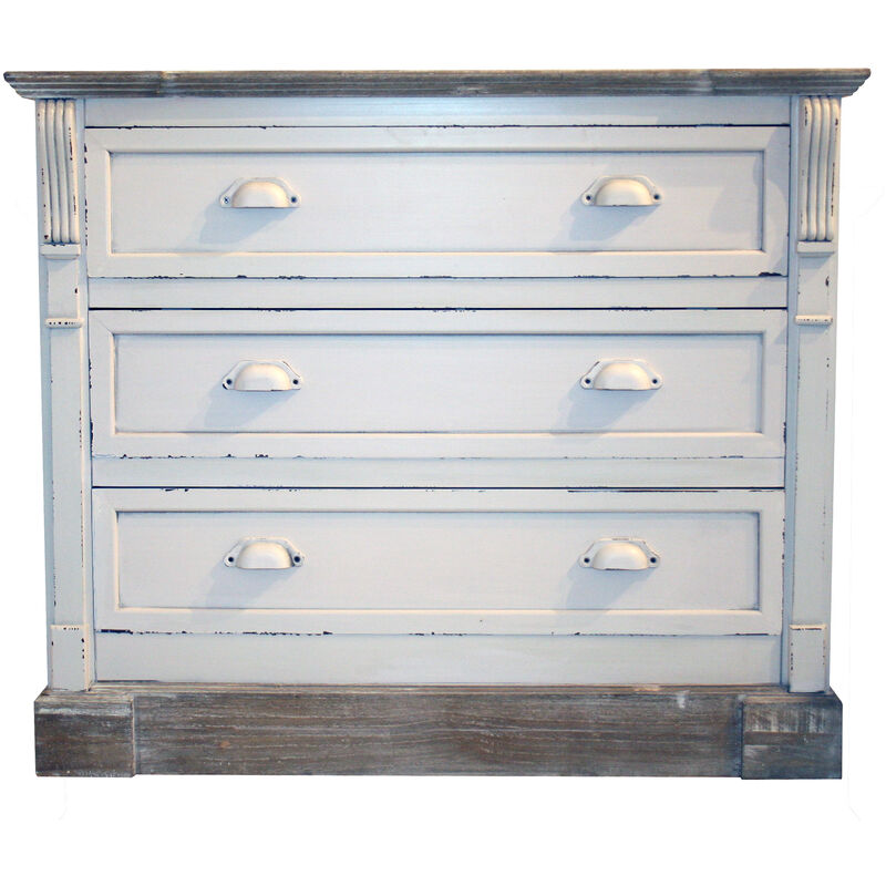 White Shabby Chic Vintage French Style Chest Of 3 Drawers Bedroom Furniture