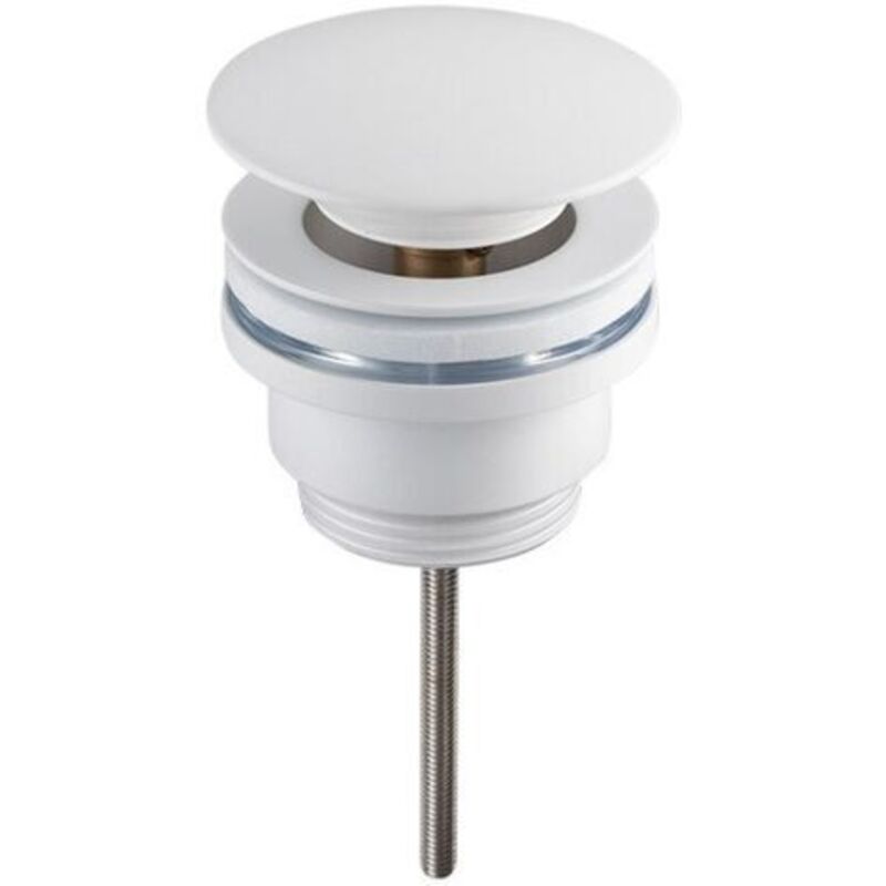 Image of White - Sink Stopper with Pop-up&hellip;