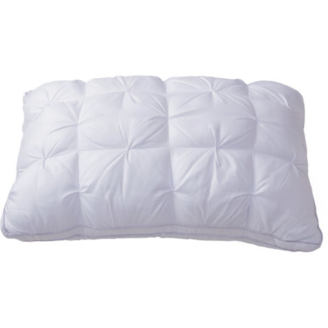 White Twisted Polyester Super Soft Pillow 74cm W x 48cm D