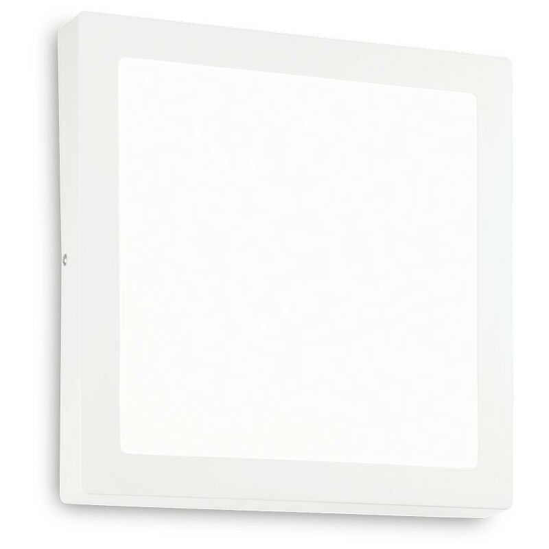 Universal - led 1 Light Indoor Square Large Flush Light White - Ideal Lux