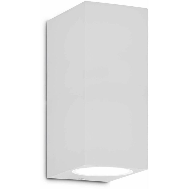 White UP 2-bulb wall light