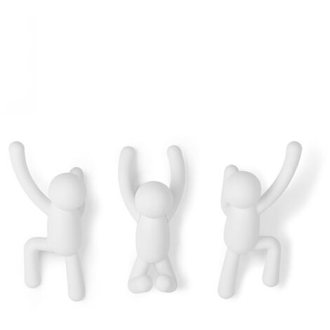 White Wall Hanger Partner – Dekorativer Wandhänger, 3er-Set, Nor