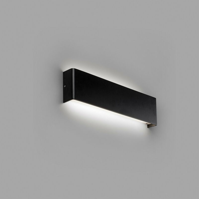 Faro nash - Integrated led Up & Down Wall Light Black, 3000K