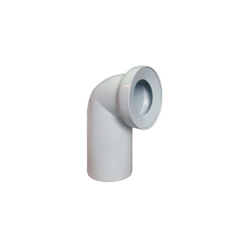 White WC Toilet Waste Water Pan Connector Soil Pipe 110mm 90 degree Elbow