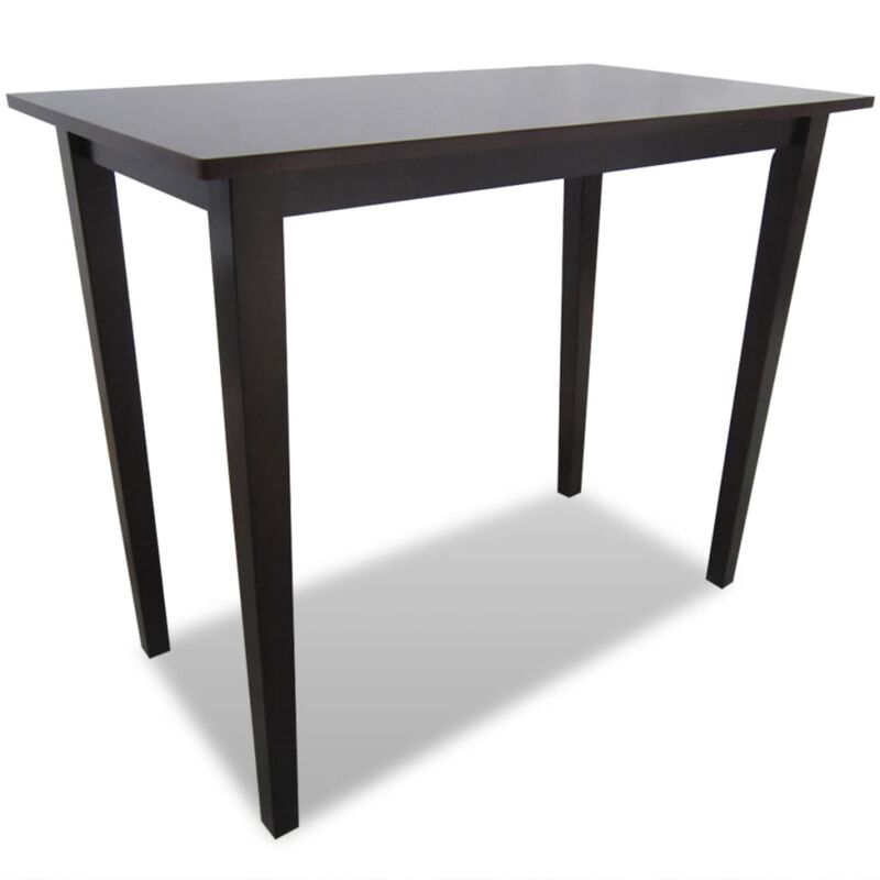 Wooden Bar Table Brown Vidaxl