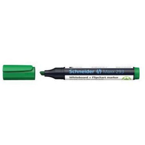Whiteboard-/Flipchartmarker Maxx 293 2-5mm schwarz Maxx 293 2-5mm grün Keilspitze