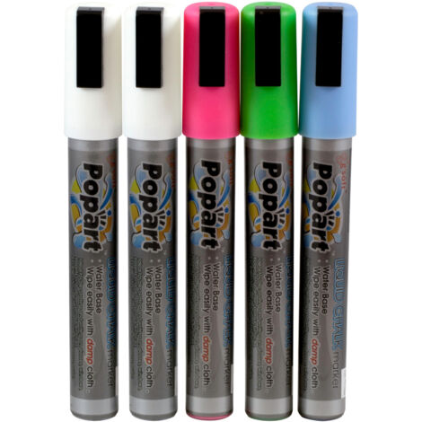 Whiteboard-Marker, Spitze 2–6 mm, 5er-Set - Hendi 664216