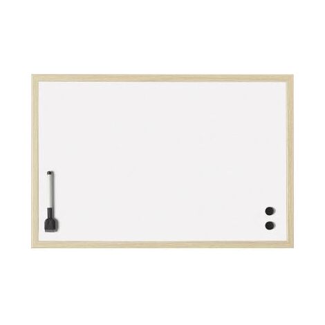 Whiteboard ® Maße der Oberfläche: 40 x 30 cm (B x H) Tafel magnethaftend nicht beidseitig beschreibbar inkl. Marker 2 Magnete Stahl lackiert weiß