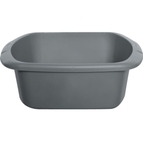 Whitefurze Rectangular Washing Up Bowl, Silver, Small