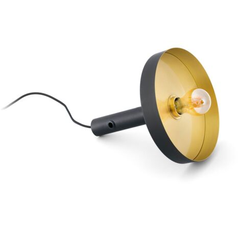 WHIZZ Lámpara portátil negro y oro 20162