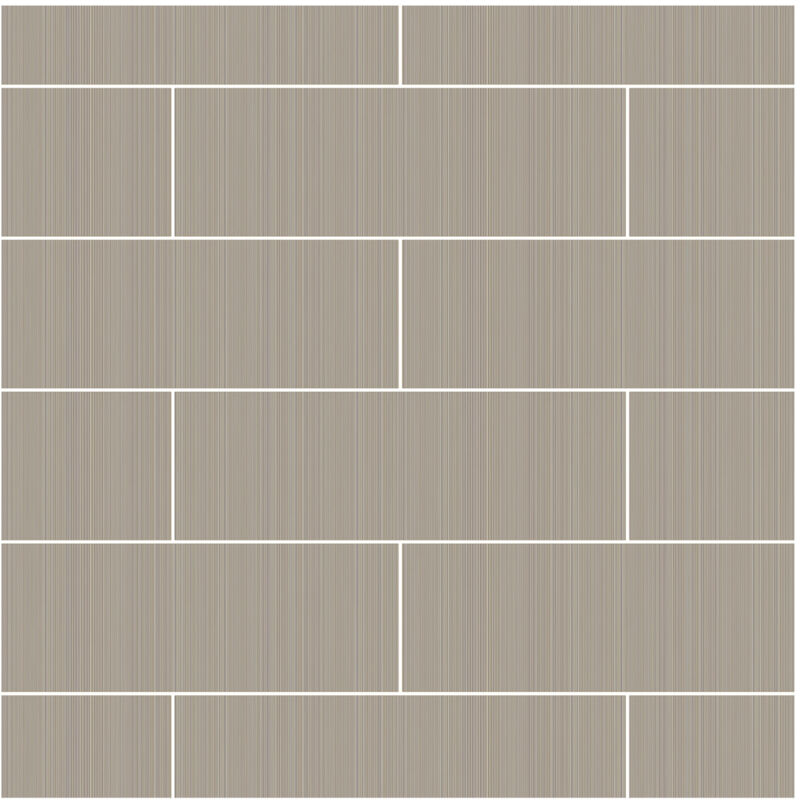 Wholepanel - 10mm Matt Grey Linen Brick 1000mm x 2400mm Wall Panel