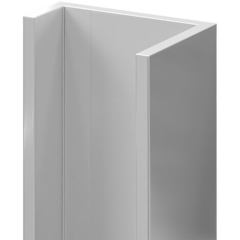 WholePanel 10mm Silver Aluminium Wall Panel U Trim