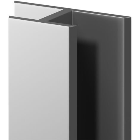 WholePanel 10mm Silver Wall Panel H Joint Trim