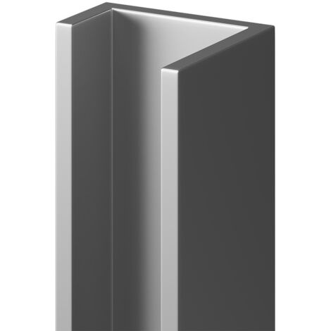 main image of "WholePanel 10mm Silver Wall Panel U Trim"