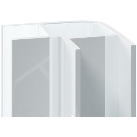 WholePanel 10mm White Aluminium Wall Panel External Corner Trim