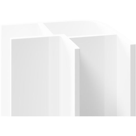 WholePanel 10mm White Wall Panel External Corner Trim