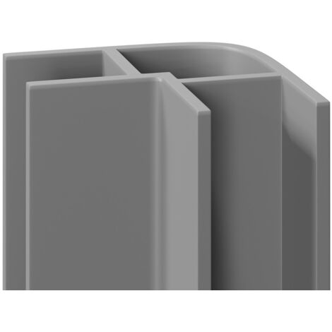 WholePanel 5mm Grey Wall and Ceiling Panel External Corner Trim