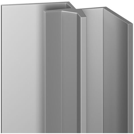 WholePanel 5mm Silver Wall and Ceiling Panel Internal Corner Trim