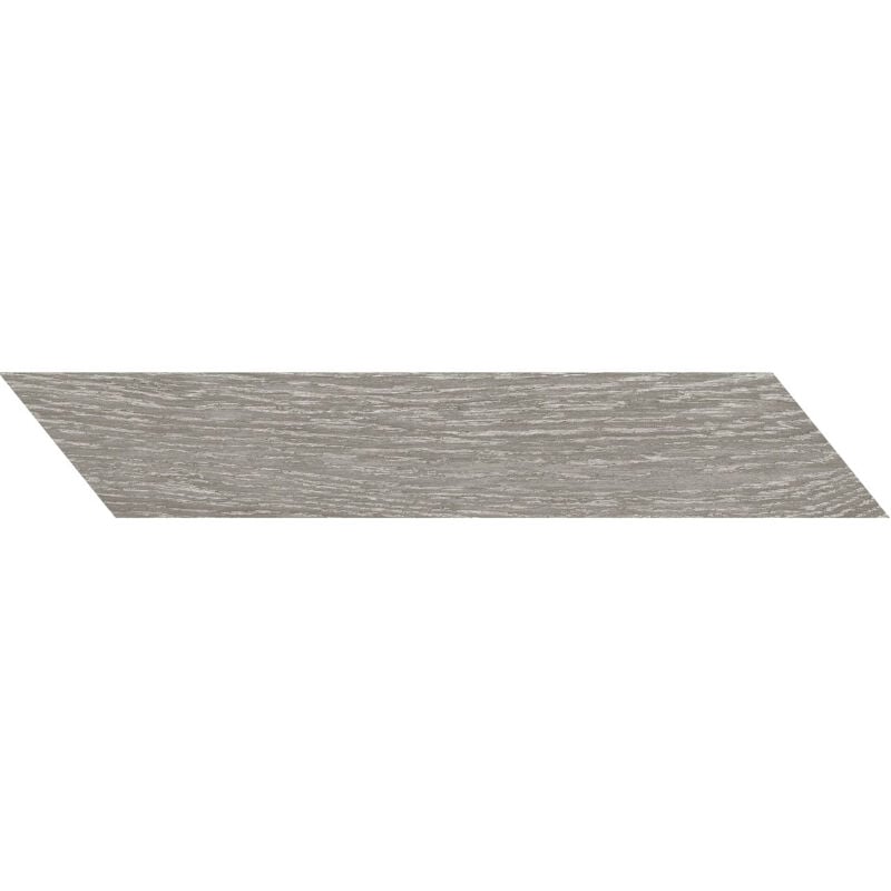 Ancona Chevron Grey 8cm x 40cm Porcelain Wall and Floor Tile - Grey - Wholesale Domestic